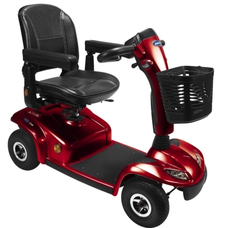 Invacare Leo 4 scootmobiel in rood